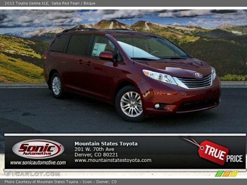 Salsa Red Pearl / Bisque 2013 Toyota Sienna XLE