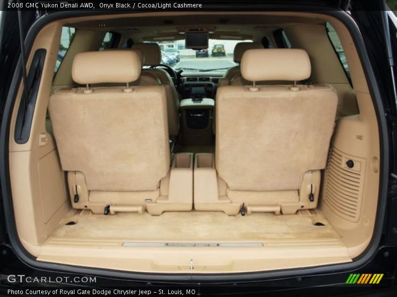 Onyx Black / Cocoa/Light Cashmere 2008 GMC Yukon Denali AWD