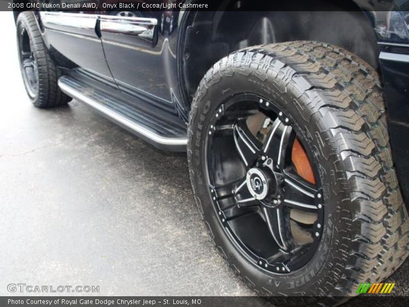Onyx Black / Cocoa/Light Cashmere 2008 GMC Yukon Denali AWD
