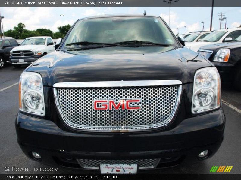 Onyx Black / Cocoa/Light Cashmere 2008 GMC Yukon Denali AWD
