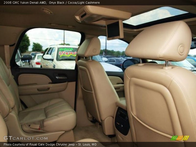 Onyx Black / Cocoa/Light Cashmere 2008 GMC Yukon Denali AWD