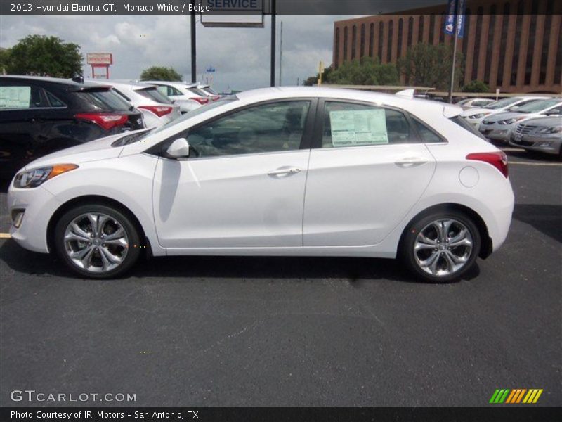 Monaco White / Beige 2013 Hyundai Elantra GT