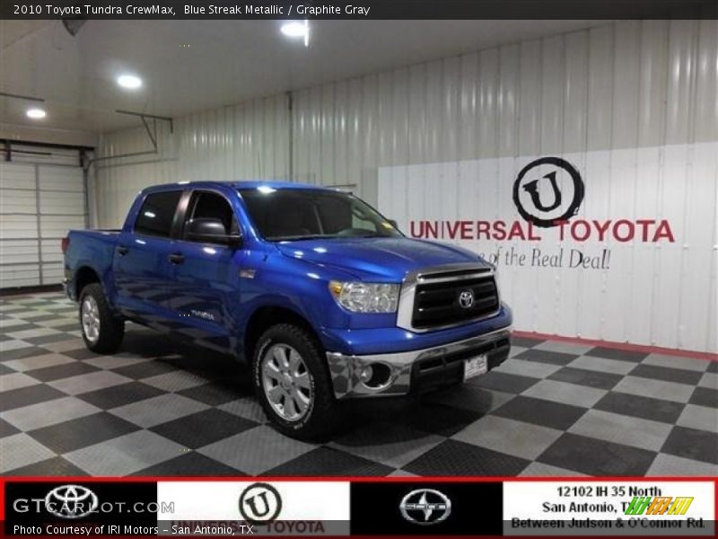 Blue Streak Metallic / Graphite Gray 2010 Toyota Tundra CrewMax