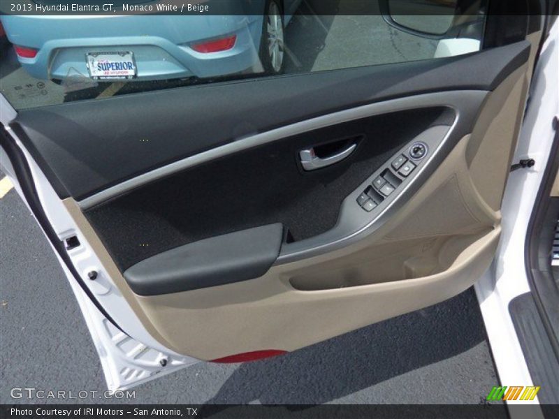 Monaco White / Beige 2013 Hyundai Elantra GT