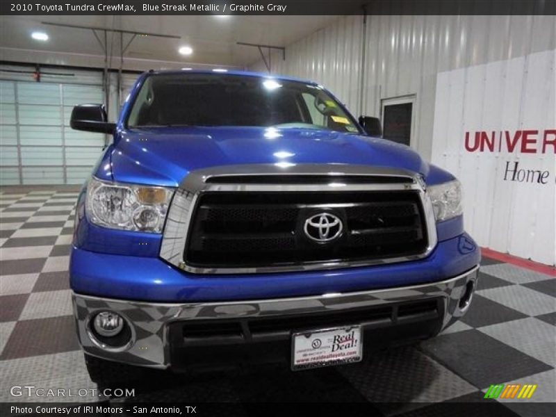 Blue Streak Metallic / Graphite Gray 2010 Toyota Tundra CrewMax