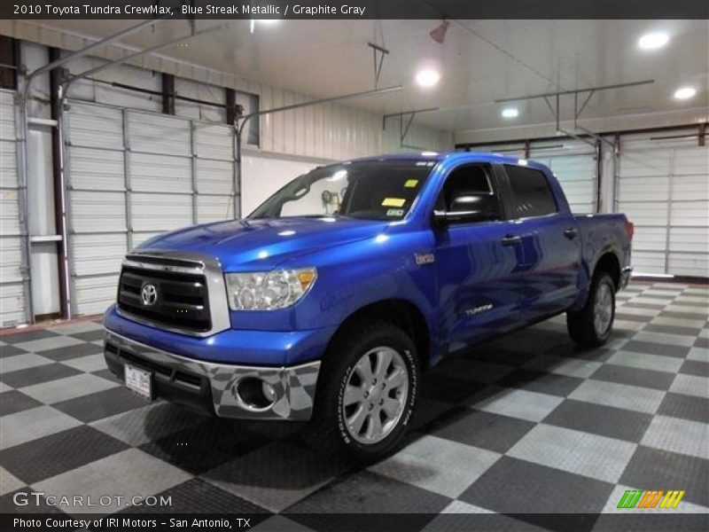 Blue Streak Metallic / Graphite Gray 2010 Toyota Tundra CrewMax