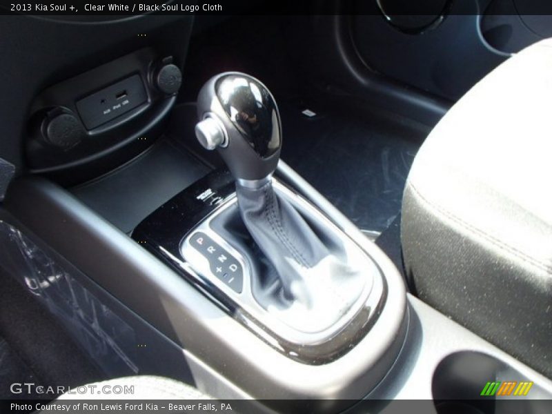 Clear White / Black Soul Logo Cloth 2013 Kia Soul +