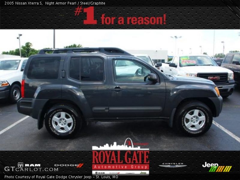 Night Armor Pearl / Steel/Graphite 2005 Nissan Xterra S