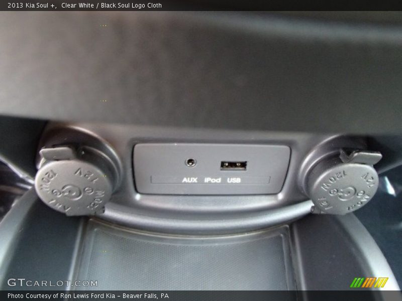 Clear White / Black Soul Logo Cloth 2013 Kia Soul +