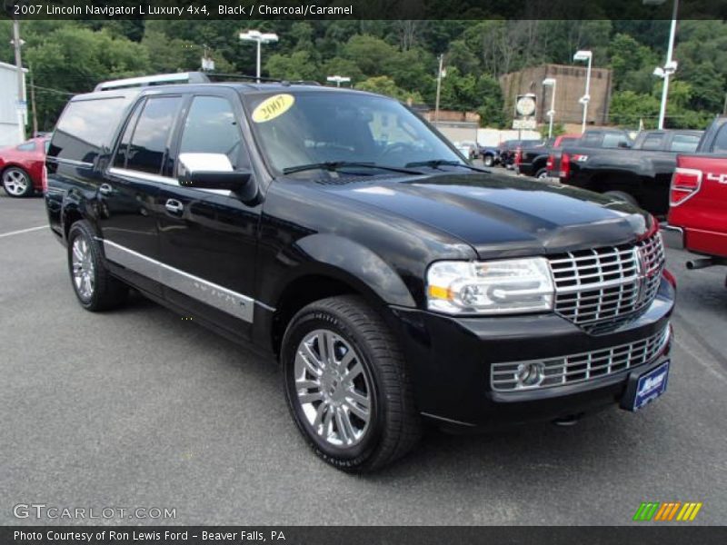 Black / Charcoal/Caramel 2007 Lincoln Navigator L Luxury 4x4