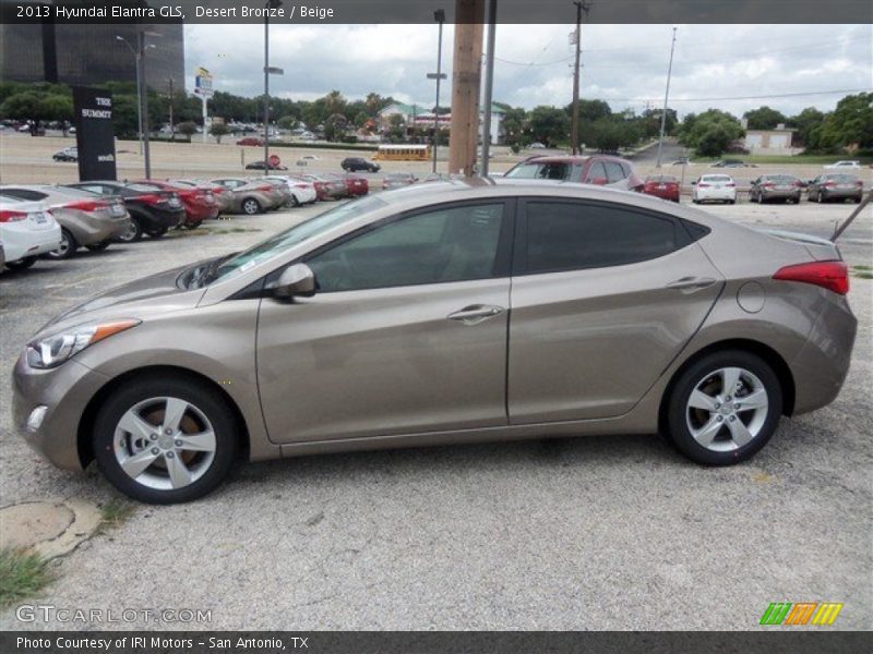 Desert Bronze / Beige 2013 Hyundai Elantra GLS