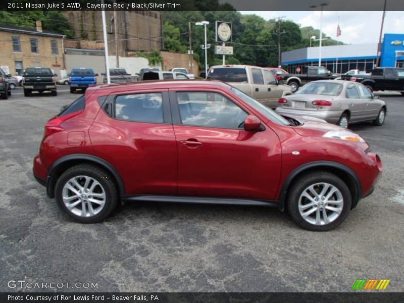 Cayenne Red / Black/Silver Trim 2011 Nissan Juke S AWD