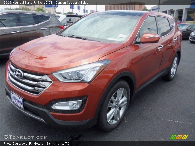 Canyon Copper / Beige 2013 Hyundai Santa Fe Sport 2.0T
