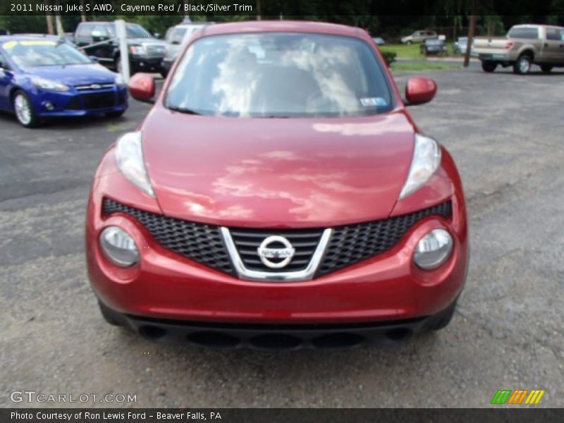Cayenne Red / Black/Silver Trim 2011 Nissan Juke S AWD