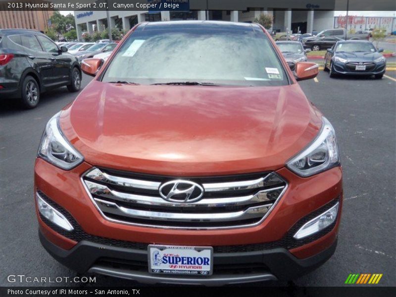 Canyon Copper / Beige 2013 Hyundai Santa Fe Sport 2.0T