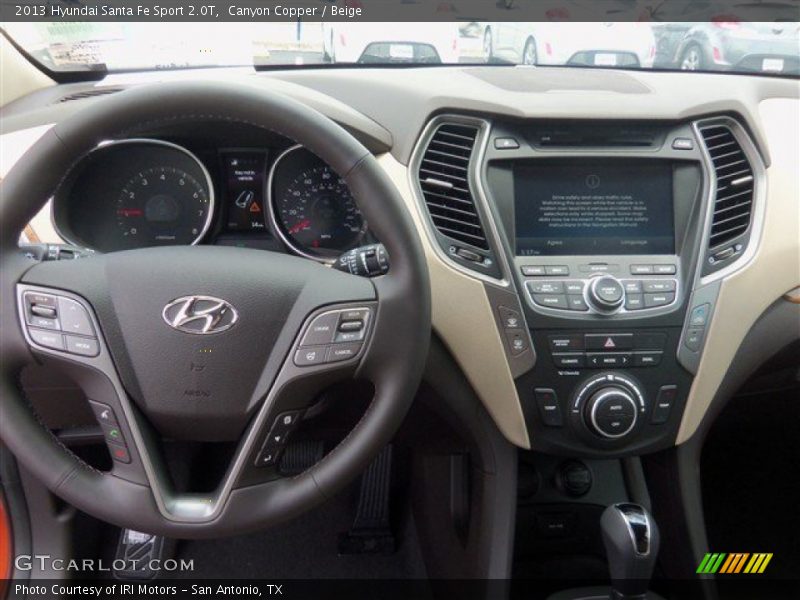 Canyon Copper / Beige 2013 Hyundai Santa Fe Sport 2.0T