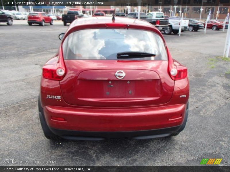 Cayenne Red / Black/Silver Trim 2011 Nissan Juke S AWD