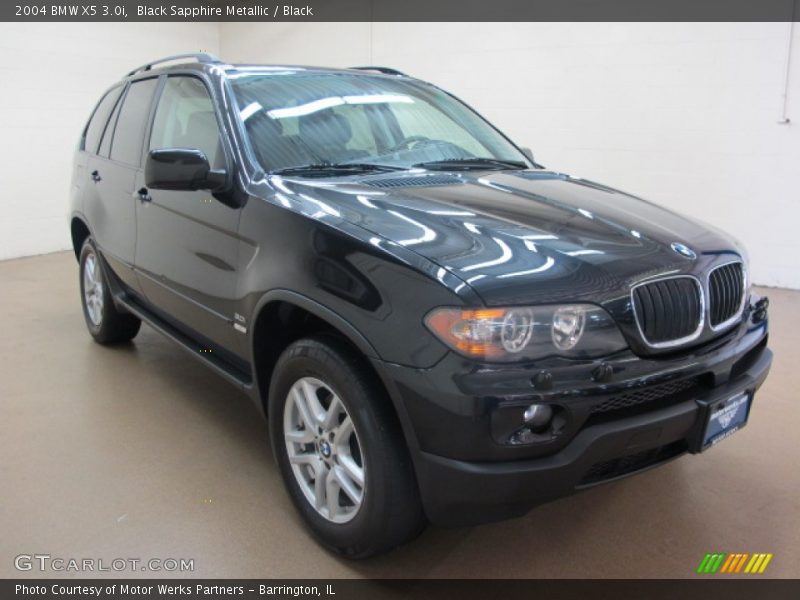 Black Sapphire Metallic / Black 2004 BMW X5 3.0i