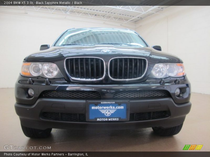Black Sapphire Metallic / Black 2004 BMW X5 3.0i