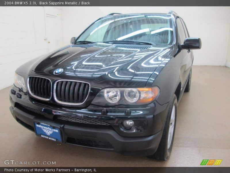 Black Sapphire Metallic / Black 2004 BMW X5 3.0i