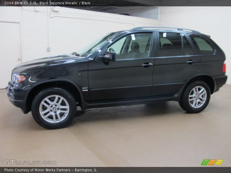 Black Sapphire Metallic / Black 2004 BMW X5 3.0i