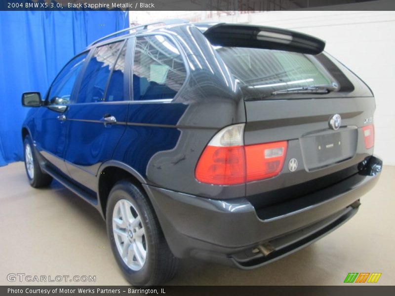 Black Sapphire Metallic / Black 2004 BMW X5 3.0i