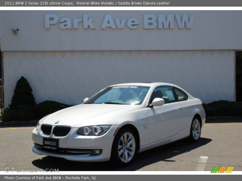 Mineral White Metallic / Saddle Brown Dakota Leather 2011 BMW 3 Series 328i xDrive Coupe