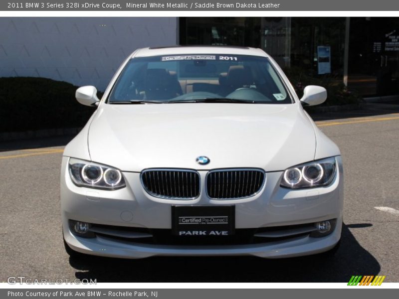 Mineral White Metallic / Saddle Brown Dakota Leather 2011 BMW 3 Series 328i xDrive Coupe