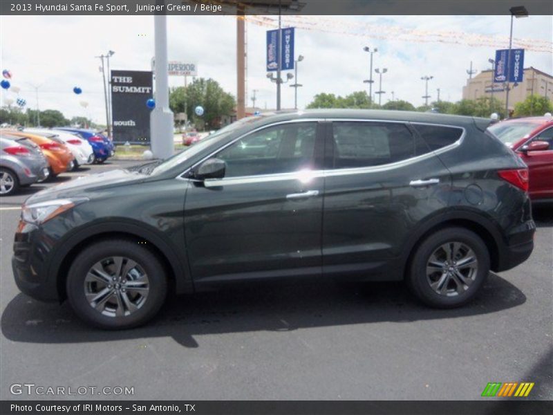 Juniper Green / Beige 2013 Hyundai Santa Fe Sport
