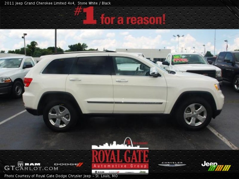 Stone White / Black 2011 Jeep Grand Cherokee Limited 4x4