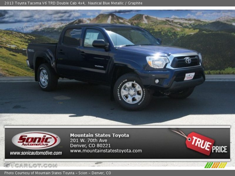 Nautical Blue Metallic / Graphite 2013 Toyota Tacoma V6 TRD Double Cab 4x4