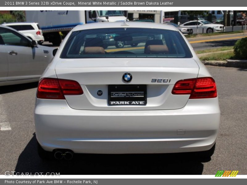 Mineral White Metallic / Saddle Brown Dakota Leather 2011 BMW 3 Series 328i xDrive Coupe