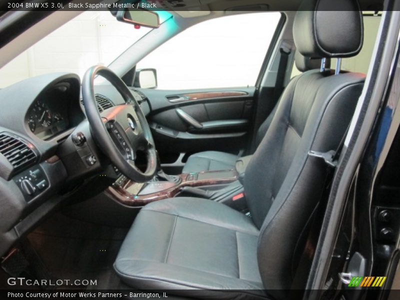 Black Sapphire Metallic / Black 2004 BMW X5 3.0i