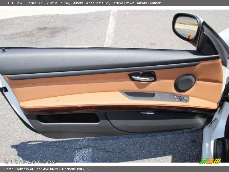Mineral White Metallic / Saddle Brown Dakota Leather 2011 BMW 3 Series 328i xDrive Coupe