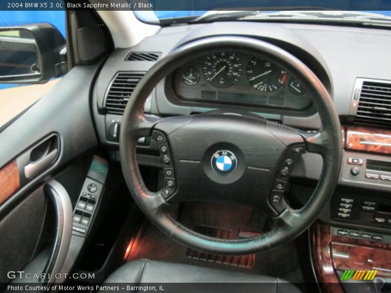 Black Sapphire Metallic / Black 2004 BMW X5 3.0i