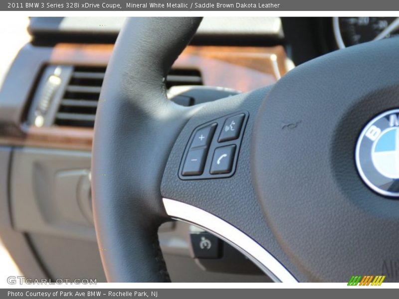 Mineral White Metallic / Saddle Brown Dakota Leather 2011 BMW 3 Series 328i xDrive Coupe