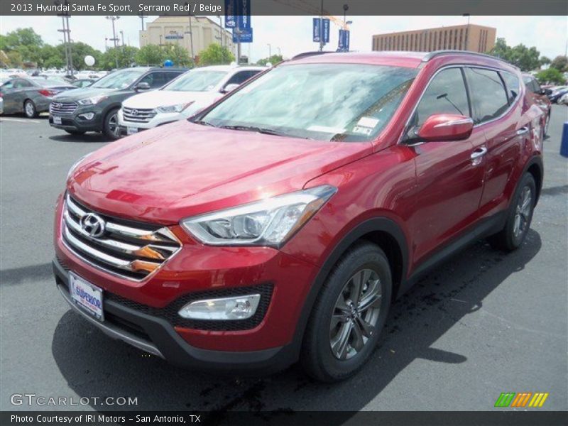 Serrano Red / Beige 2013 Hyundai Santa Fe Sport