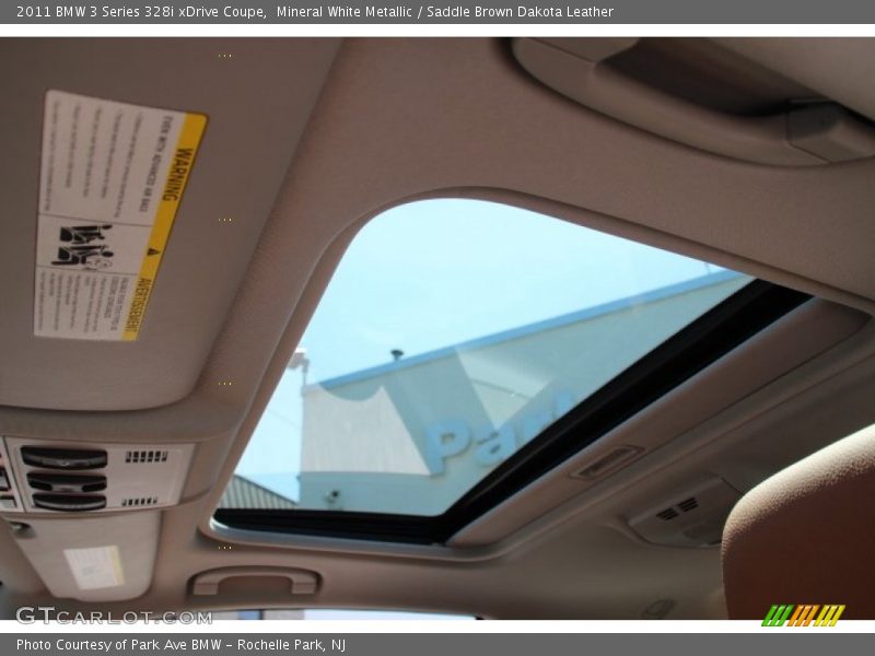 Mineral White Metallic / Saddle Brown Dakota Leather 2011 BMW 3 Series 328i xDrive Coupe