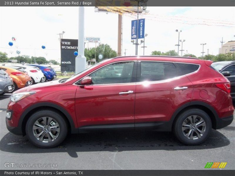 Serrano Red / Beige 2013 Hyundai Santa Fe Sport