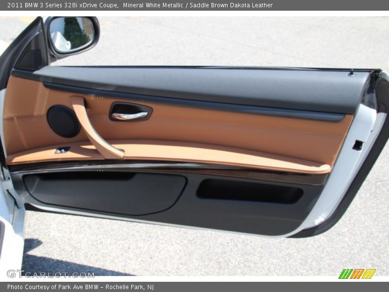 Mineral White Metallic / Saddle Brown Dakota Leather 2011 BMW 3 Series 328i xDrive Coupe