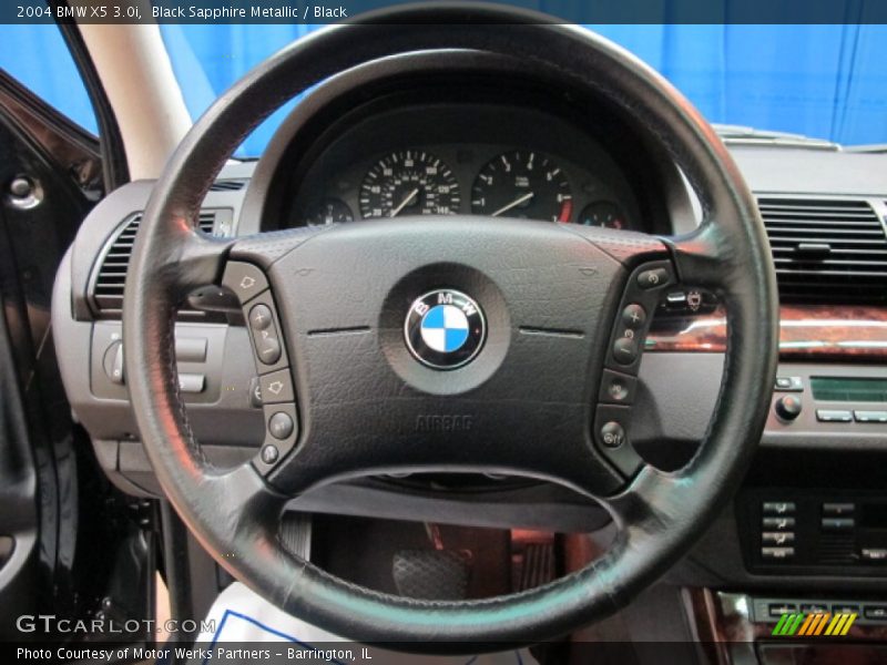Black Sapphire Metallic / Black 2004 BMW X5 3.0i