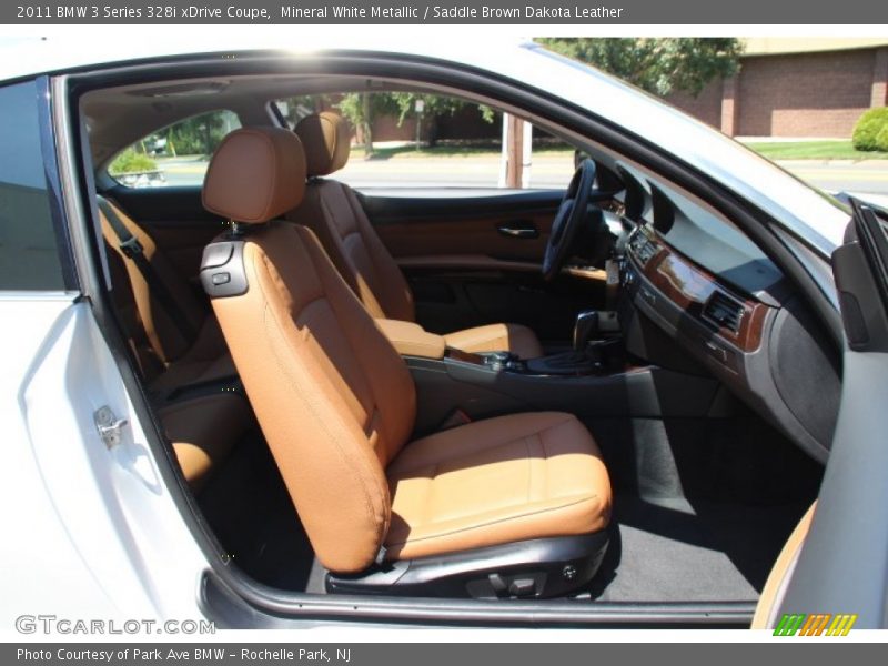 Mineral White Metallic / Saddle Brown Dakota Leather 2011 BMW 3 Series 328i xDrive Coupe