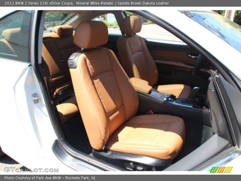 Mineral White Metallic / Saddle Brown Dakota Leather 2011 BMW 3 Series 328i xDrive Coupe