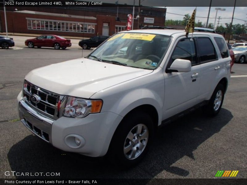 White Suede / Camel 2012 Ford Escape Limited 4WD