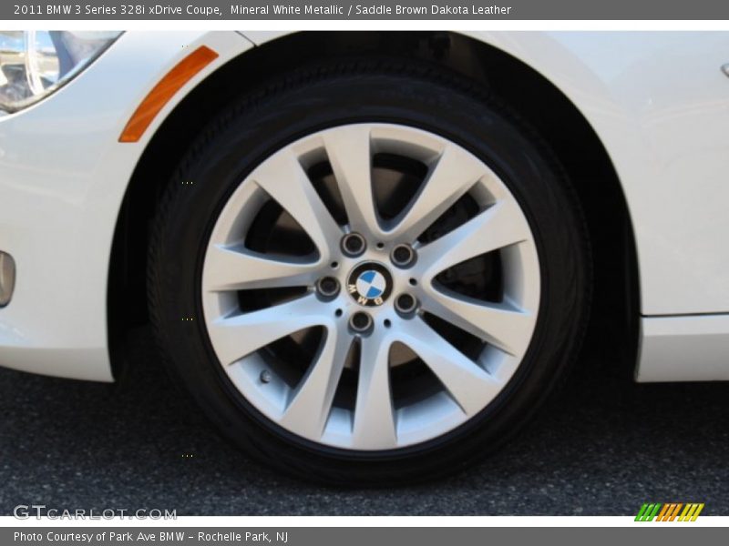 Mineral White Metallic / Saddle Brown Dakota Leather 2011 BMW 3 Series 328i xDrive Coupe