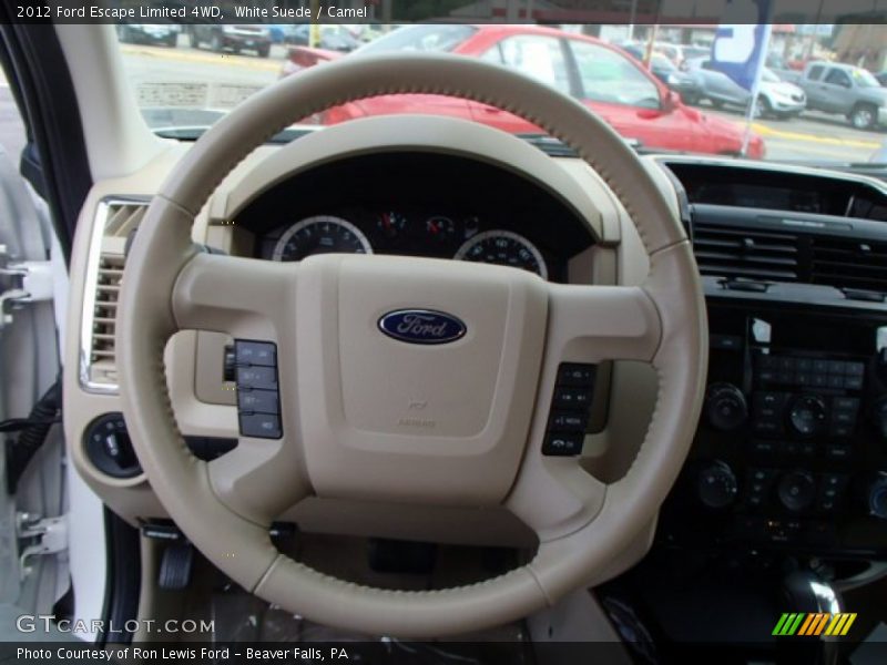 White Suede / Camel 2012 Ford Escape Limited 4WD