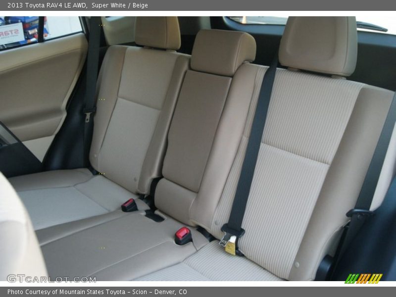 Super White / Beige 2013 Toyota RAV4 LE AWD