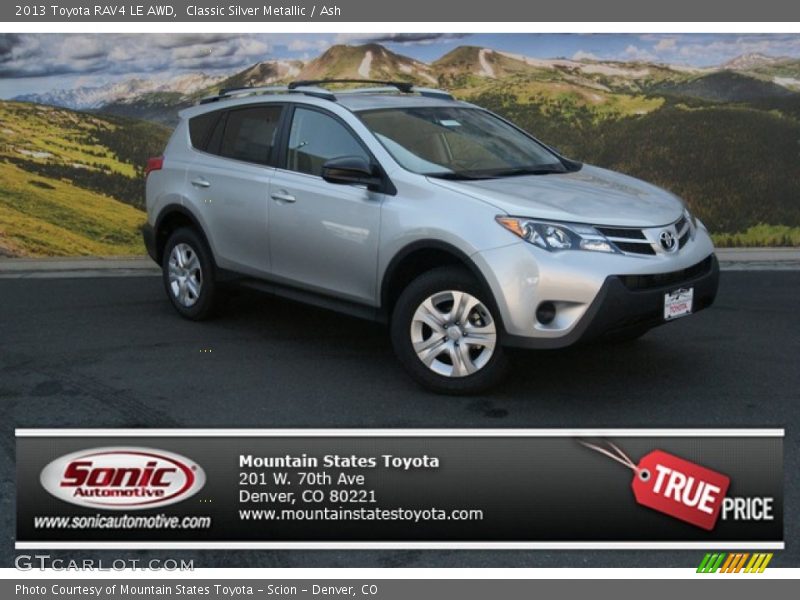 Classic Silver Metallic / Ash 2013 Toyota RAV4 LE AWD