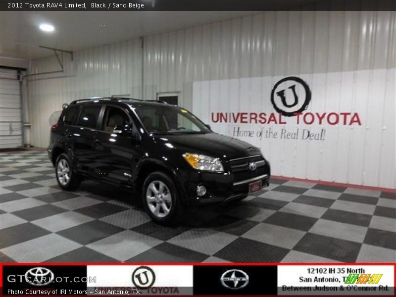 Black / Sand Beige 2012 Toyota RAV4 Limited