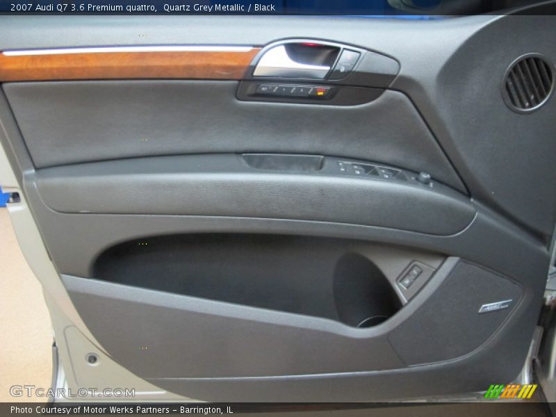 Quartz Grey Metallic / Black 2007 Audi Q7 3.6 Premium quattro
